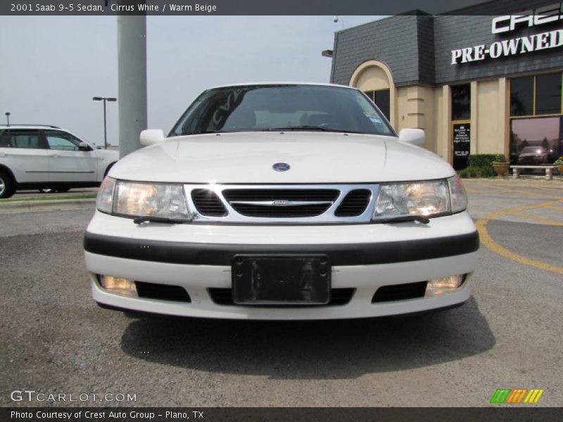 Cirrus White / Warm Beige 2001 Saab 9-5 Sedan