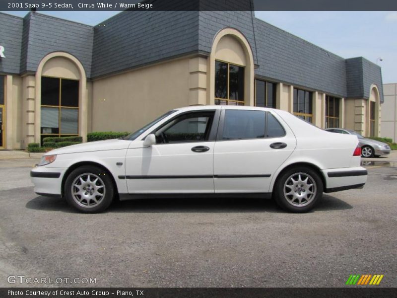 Cirrus White / Warm Beige 2001 Saab 9-5 Sedan