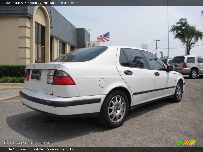 Cirrus White / Warm Beige 2001 Saab 9-5 Sedan