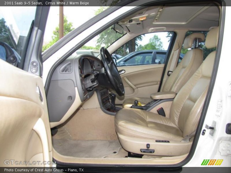 Cirrus White / Warm Beige 2001 Saab 9-5 Sedan