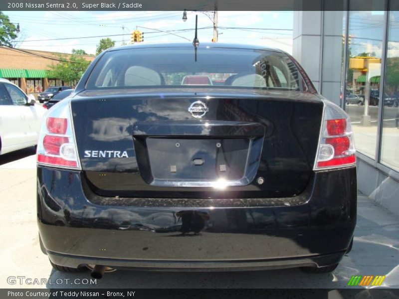 Super Black / Saddle 2008 Nissan Sentra 2.0