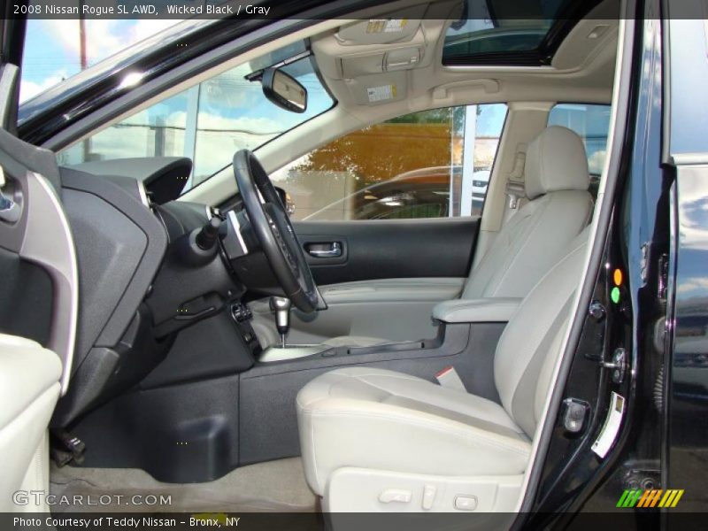 Wicked Black / Gray 2008 Nissan Rogue SL AWD