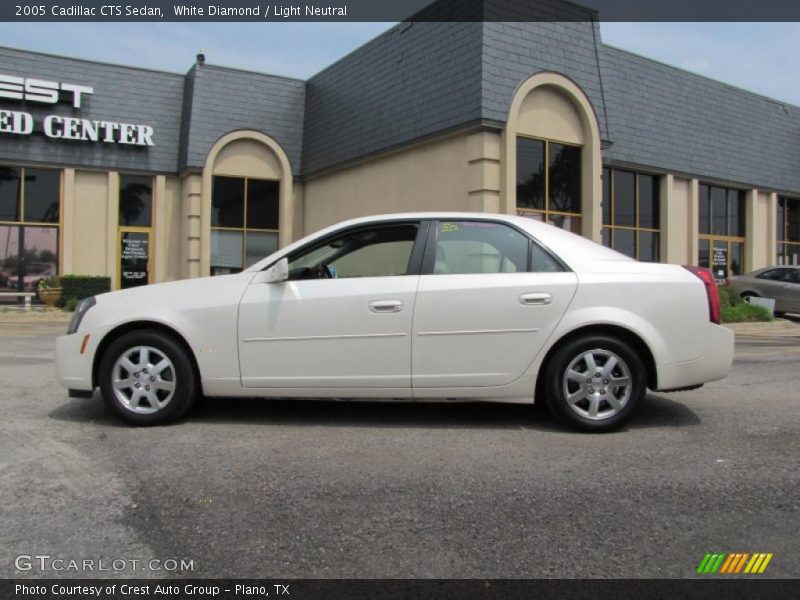 White Diamond / Light Neutral 2005 Cadillac CTS Sedan