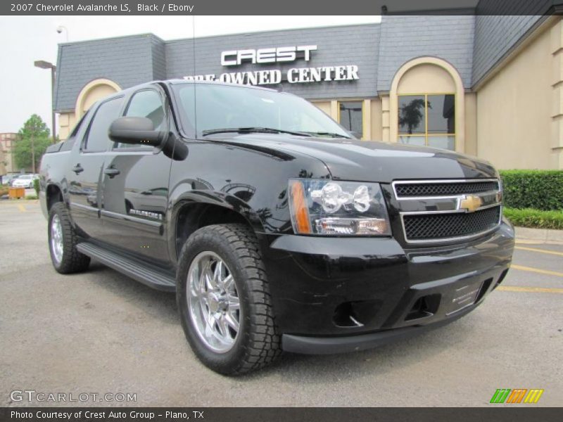 Black / Ebony 2007 Chevrolet Avalanche LS