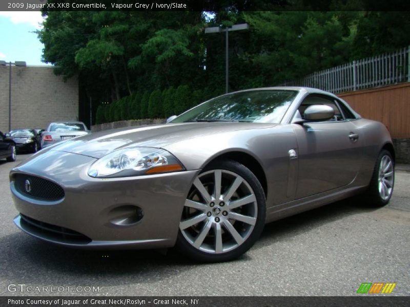 Vapour Grey / Ivory/Slate 2009 Jaguar XK XK8 Convertible