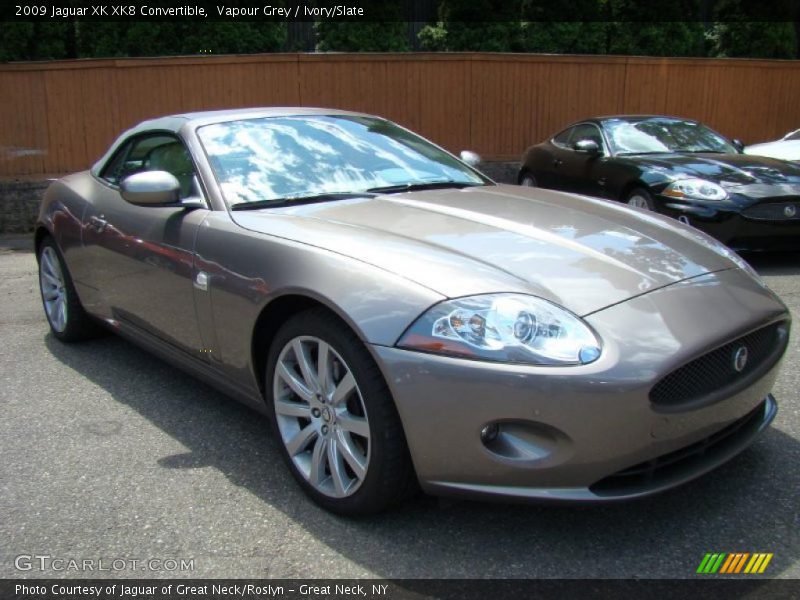 Vapour Grey / Ivory/Slate 2009 Jaguar XK XK8 Convertible