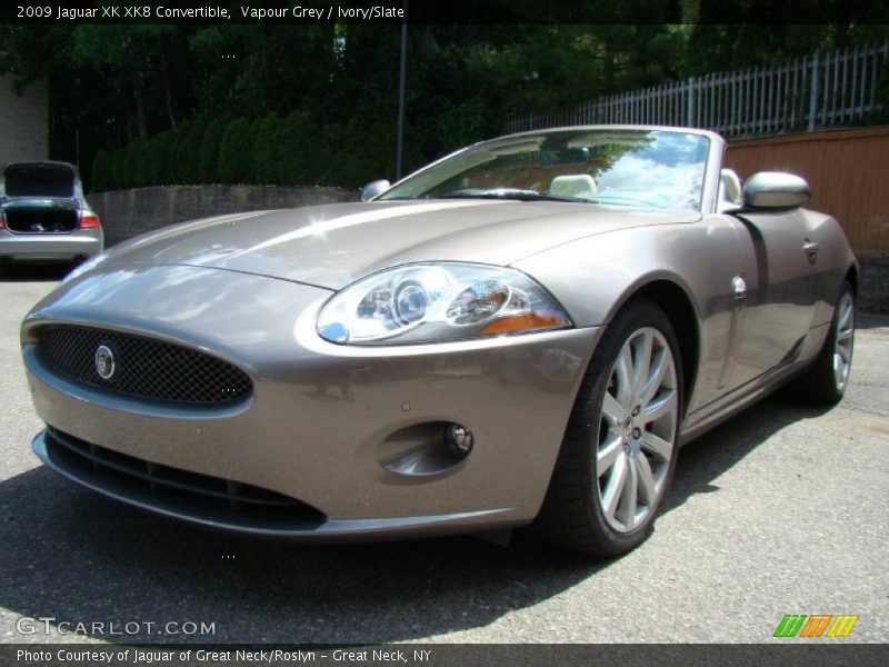 Vapour Grey / Ivory/Slate 2009 Jaguar XK XK8 Convertible