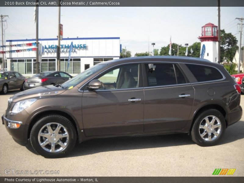 Cocoa Metallic / Cashmere/Cocoa 2010 Buick Enclave CXL AWD