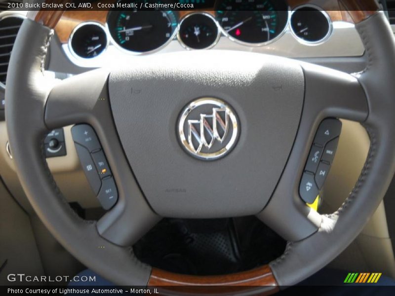 Cocoa Metallic / Cashmere/Cocoa 2010 Buick Enclave CXL AWD