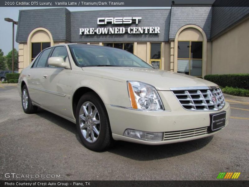 Vanilla Latte / Titanium/Dark Titanium 2010 Cadillac DTS Luxury