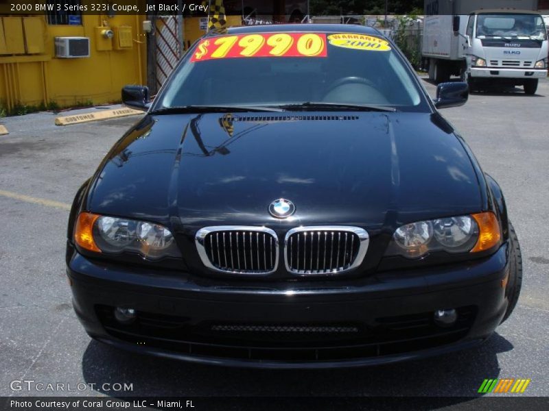 Jet Black / Grey 2000 BMW 3 Series 323i Coupe