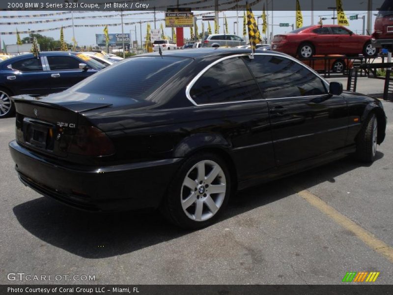 Jet Black / Grey 2000 BMW 3 Series 323i Coupe