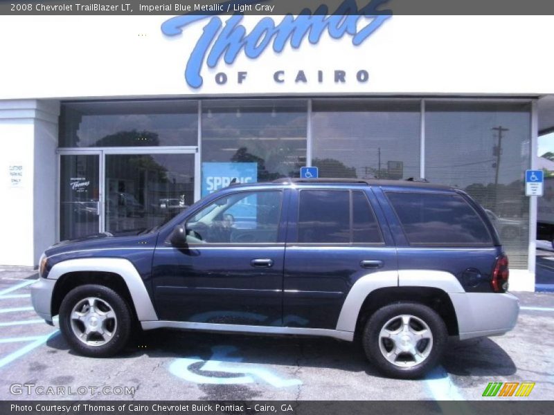 Imperial Blue Metallic / Light Gray 2008 Chevrolet TrailBlazer LT