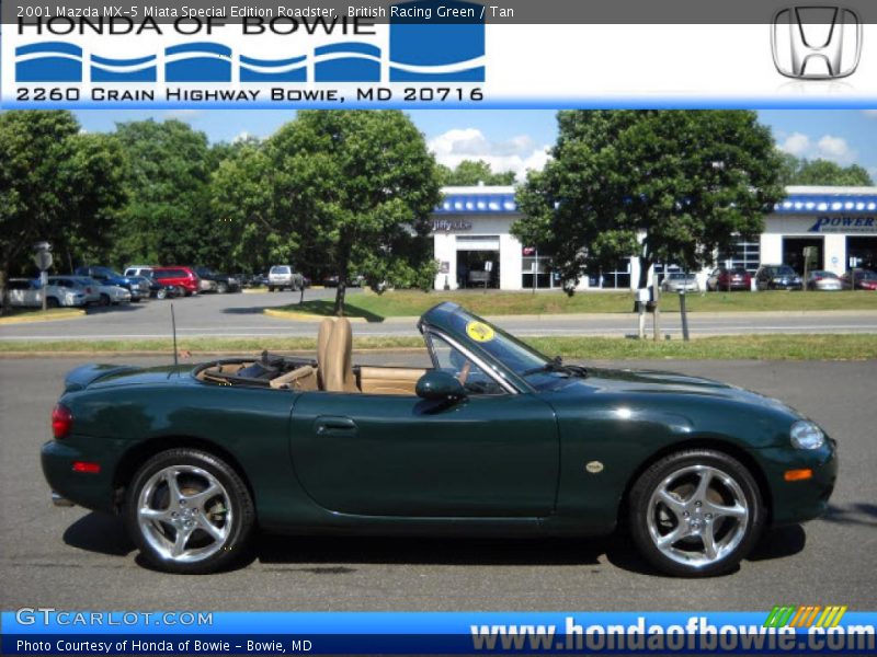 British Racing Green / Tan 2001 Mazda MX-5 Miata Special Edition Roadster