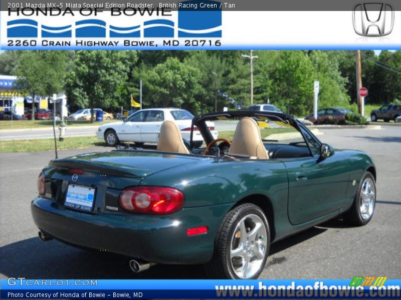 British Racing Green / Tan 2001 Mazda MX-5 Miata Special Edition Roadster