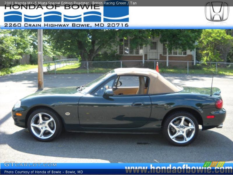 British Racing Green / Tan 2001 Mazda MX-5 Miata Special Edition Roadster