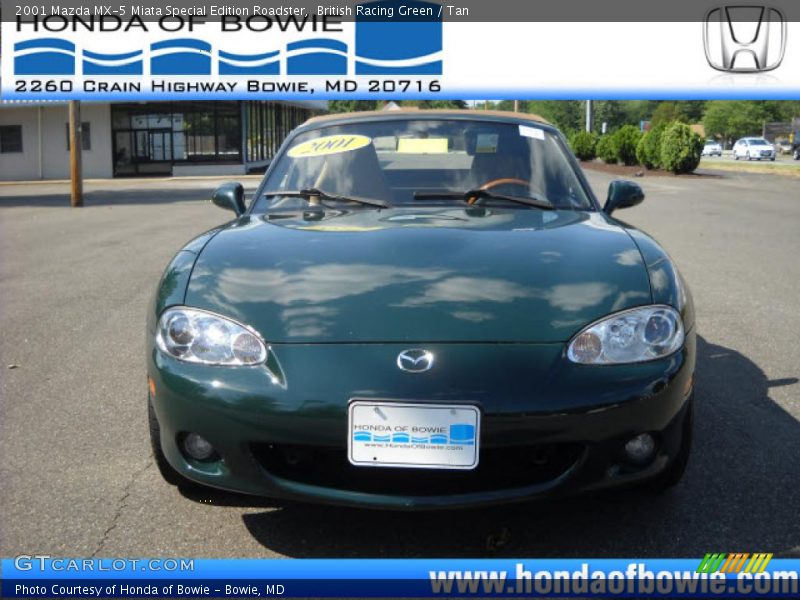 British Racing Green / Tan 2001 Mazda MX-5 Miata Special Edition Roadster