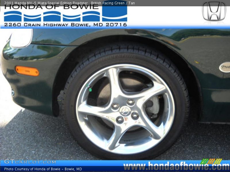 British Racing Green / Tan 2001 Mazda MX-5 Miata Special Edition Roadster