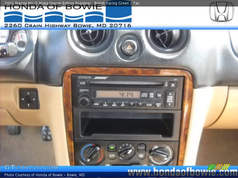 British Racing Green / Tan 2001 Mazda MX-5 Miata Special Edition Roadster