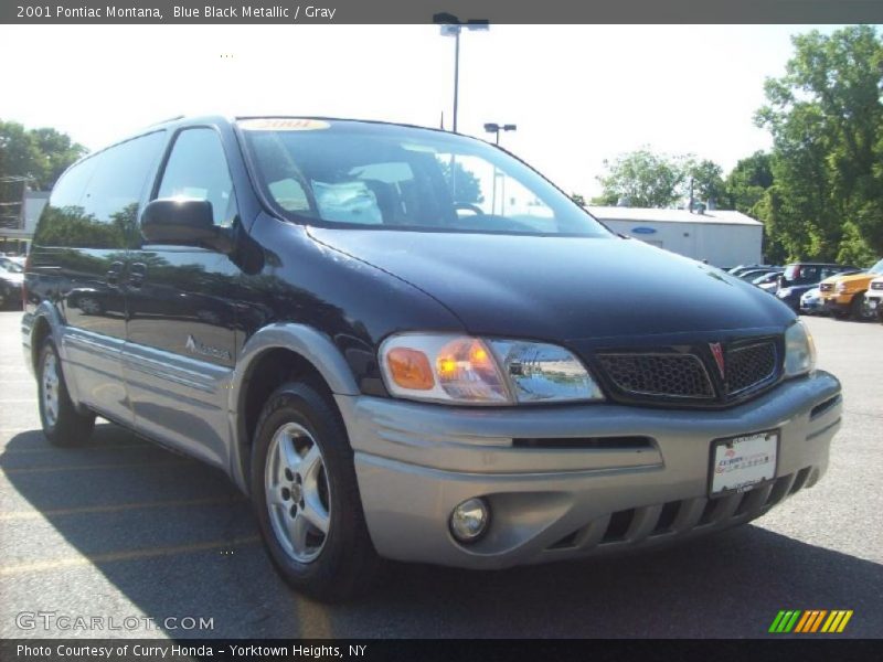 Blue Black Metallic / Gray 2001 Pontiac Montana