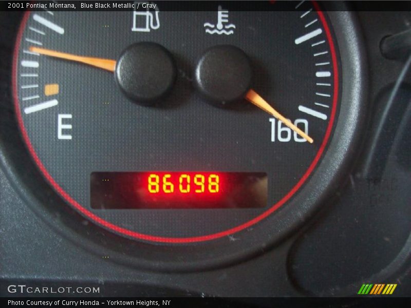 Blue Black Metallic / Gray 2001 Pontiac Montana