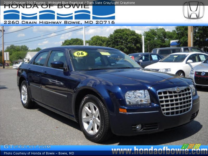 Midnight Blue Pearlcoat / Dark Slate Gray/Light Graystone 2006 Chrysler 300 Touring
