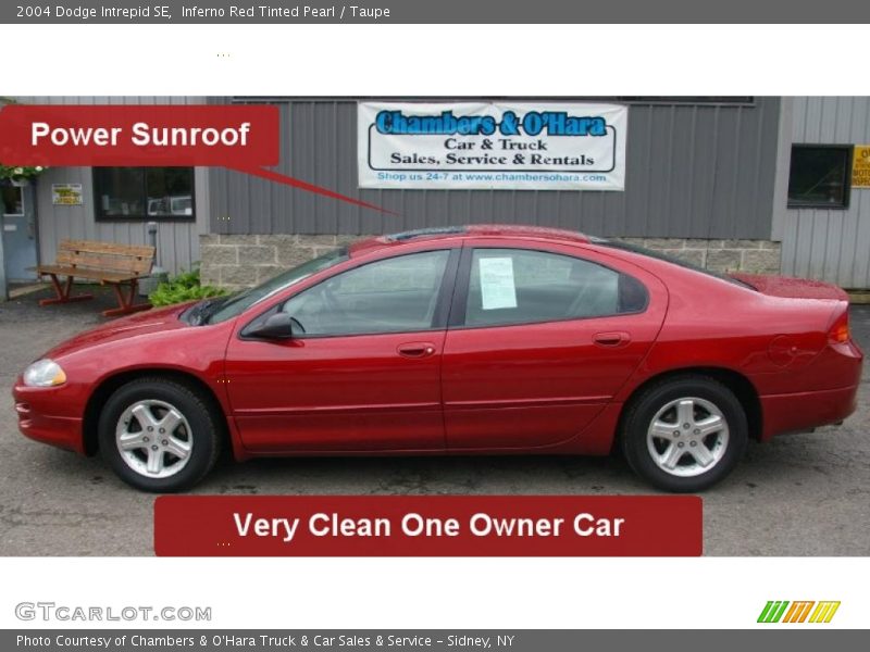 Inferno Red Tinted Pearl / Taupe 2004 Dodge Intrepid SE