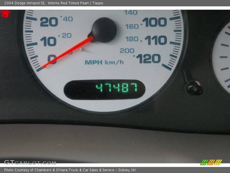 Inferno Red Tinted Pearl / Taupe 2004 Dodge Intrepid SE