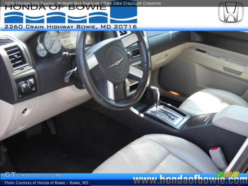 Midnight Blue Pearlcoat / Dark Slate Gray/Light Graystone 2006 Chrysler 300 Touring