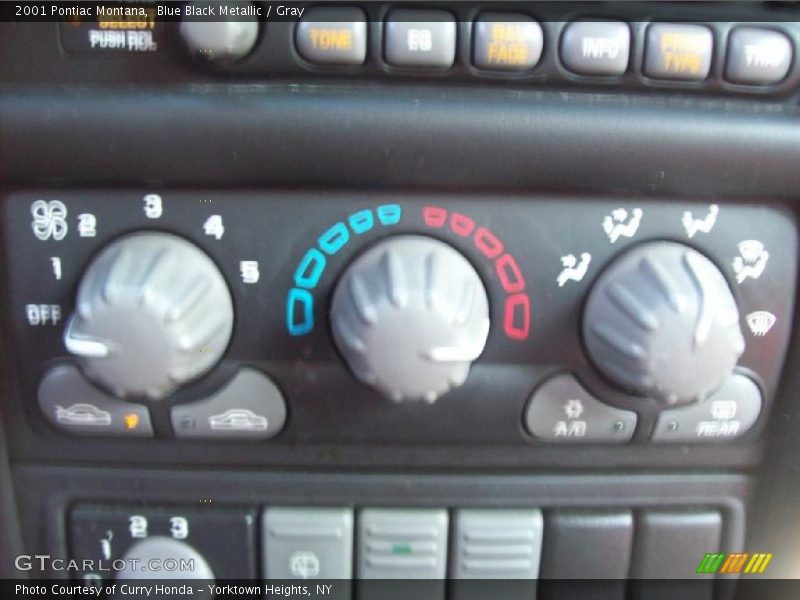 Blue Black Metallic / Gray 2001 Pontiac Montana