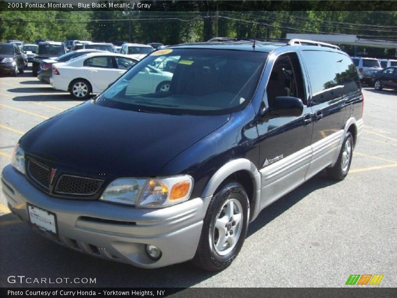 Blue Black Metallic / Gray 2001 Pontiac Montana