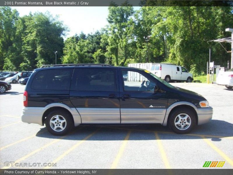 Blue Black Metallic / Gray 2001 Pontiac Montana
