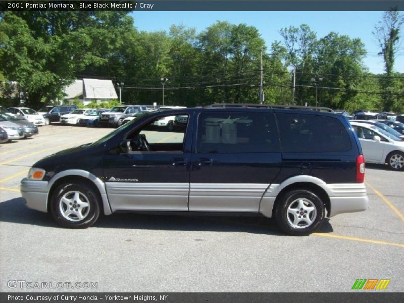 Blue Black Metallic / Gray 2001 Pontiac Montana