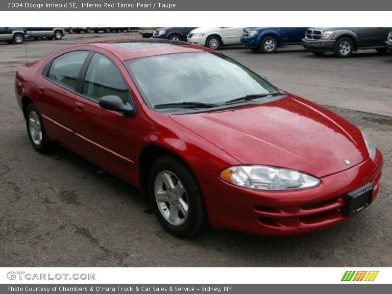Inferno Red Tinted Pearl / Taupe 2004 Dodge Intrepid SE