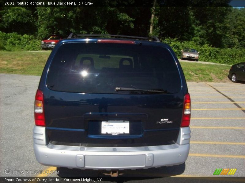 Blue Black Metallic / Gray 2001 Pontiac Montana