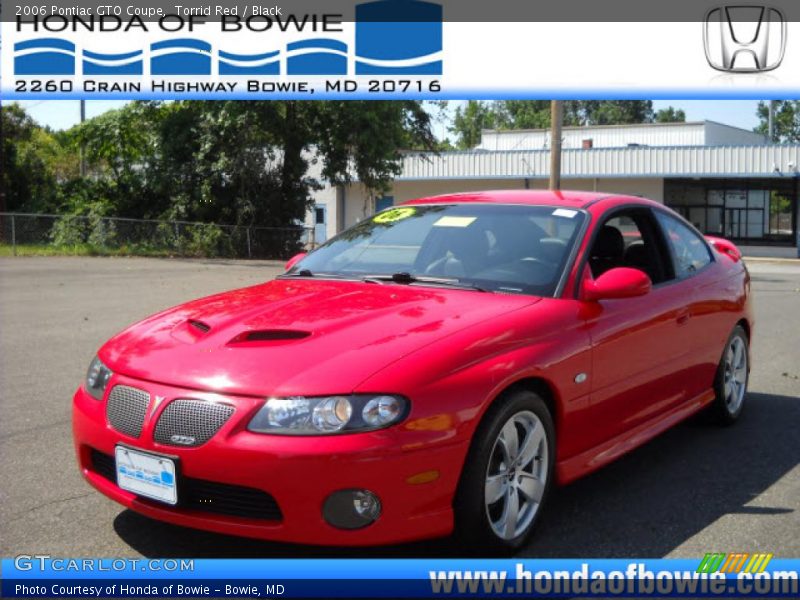 Torrid Red / Black 2006 Pontiac GTO Coupe