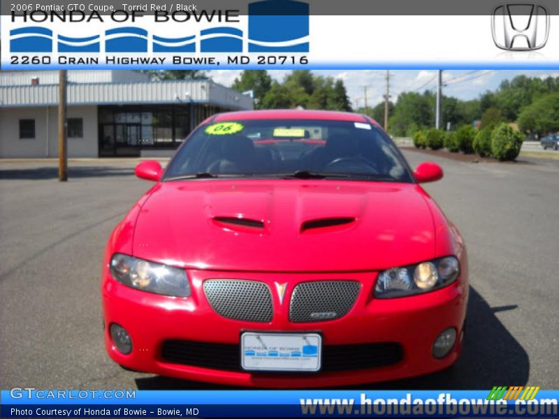 Torrid Red / Black 2006 Pontiac GTO Coupe