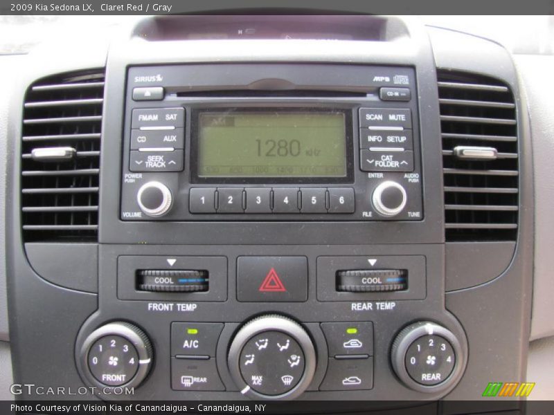 Claret Red / Gray 2009 Kia Sedona LX