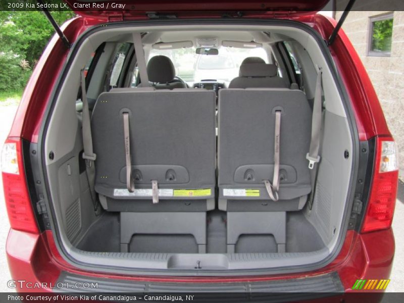 Claret Red / Gray 2009 Kia Sedona LX
