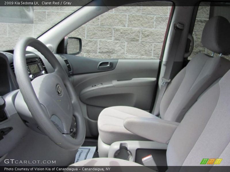 Claret Red / Gray 2009 Kia Sedona LX