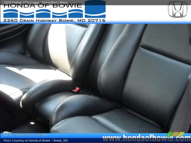 Torrid Red / Black 2006 Pontiac GTO Coupe