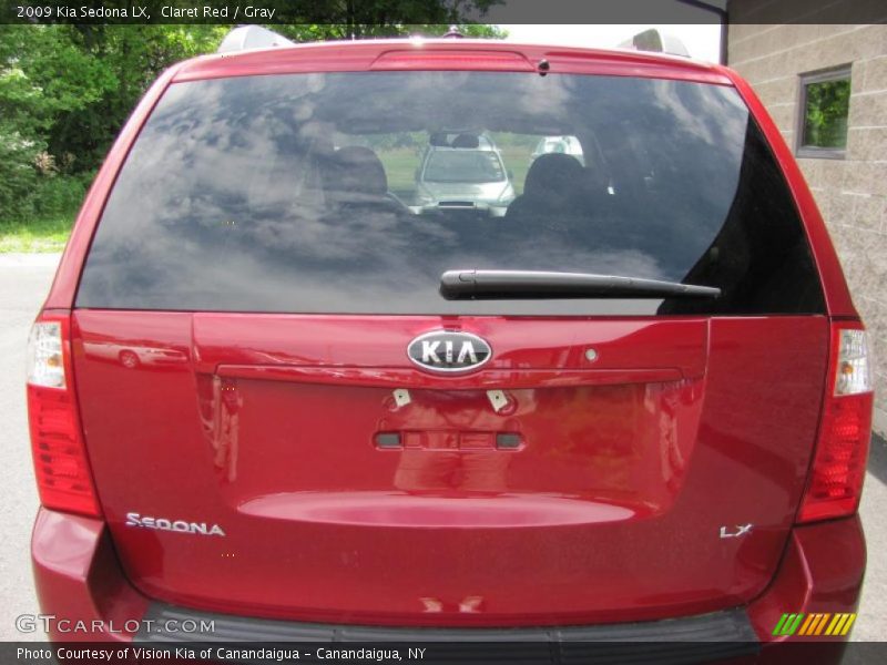 Claret Red / Gray 2009 Kia Sedona LX