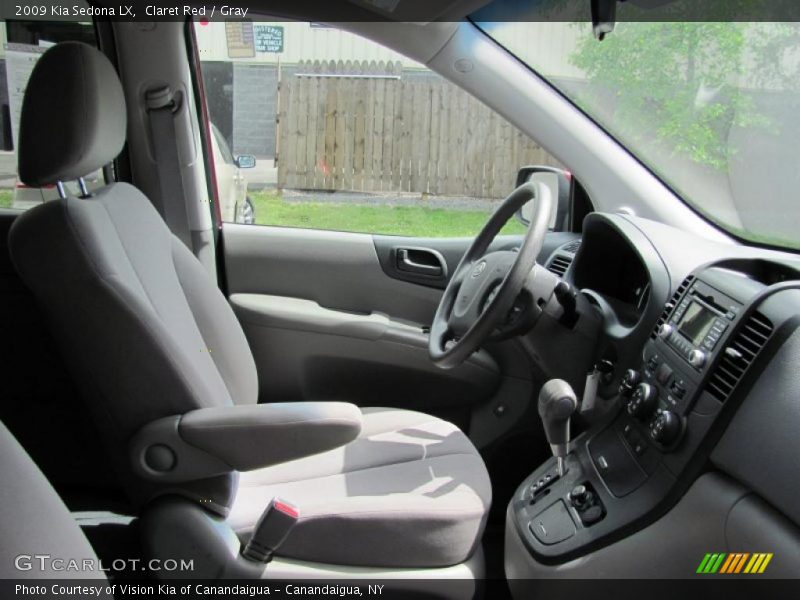 Claret Red / Gray 2009 Kia Sedona LX
