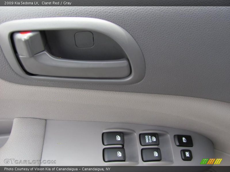 Claret Red / Gray 2009 Kia Sedona LX