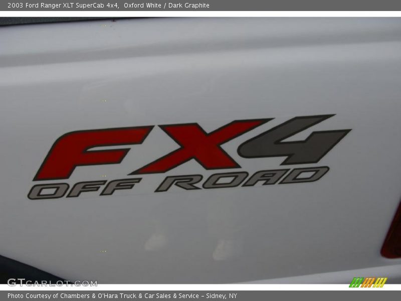 Oxford White / Dark Graphite 2003 Ford Ranger XLT SuperCab 4x4