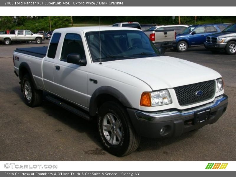 Oxford White / Dark Graphite 2003 Ford Ranger XLT SuperCab 4x4