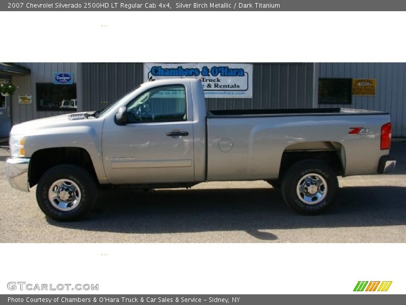 Silver Birch Metallic / Dark Titanium 2007 Chevrolet Silverado 2500HD LT Regular Cab 4x4