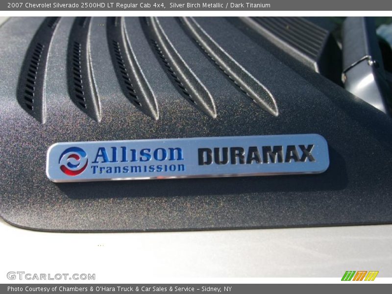 Silver Birch Metallic / Dark Titanium 2007 Chevrolet Silverado 2500HD LT Regular Cab 4x4