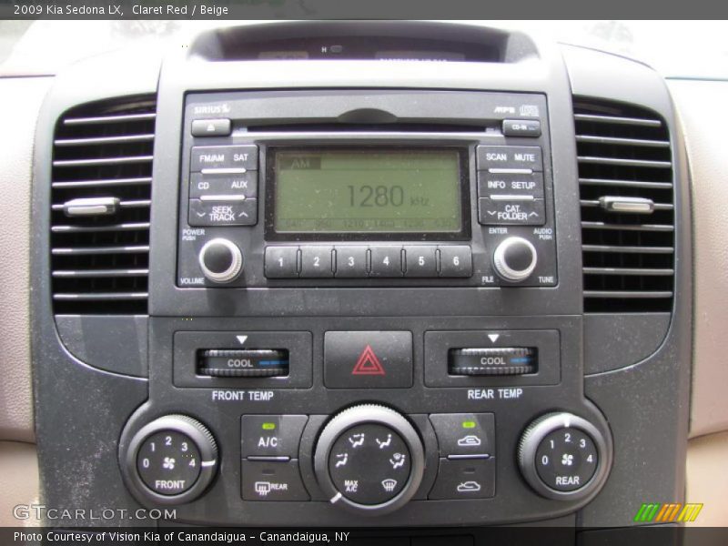 Claret Red / Beige 2009 Kia Sedona LX