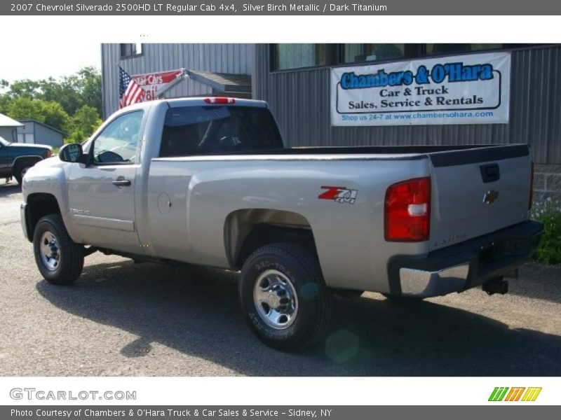 Silver Birch Metallic / Dark Titanium 2007 Chevrolet Silverado 2500HD LT Regular Cab 4x4